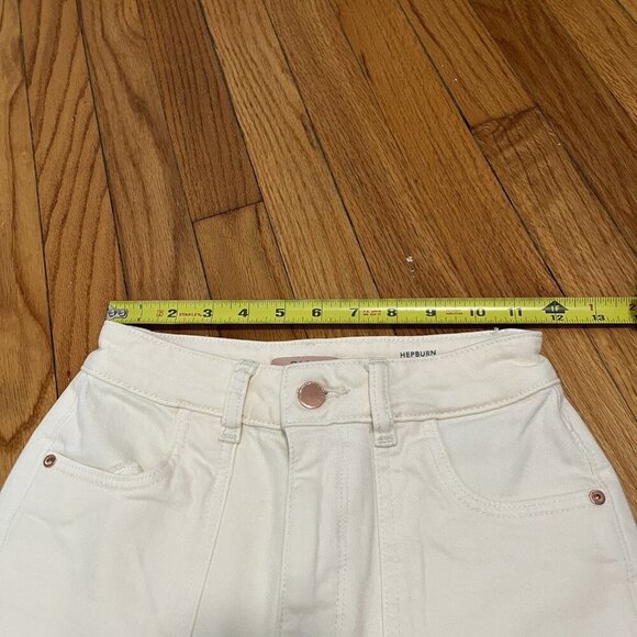 DL1961 Marianna Hewitt Hepburn High Rise Wide Leg Jeans in Sutter Cream 24 - Picture 7 of 8